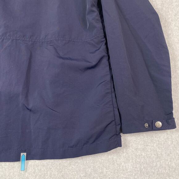 Flint and Tinder Jacket Mens XL Ridge Shell Navy Blue Hooded Zip Snap Button - Picture 9 of 13